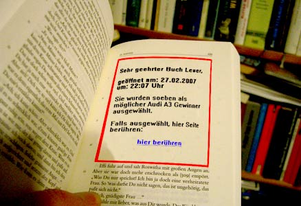 Gerade entdeckt: Neue Formen der Buchwerbung