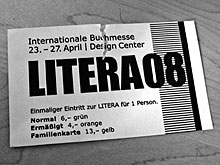 Eintrittskarte zur LITERA. Bald Sammlerwert?