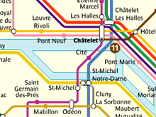 Ausschnitt aus dem Metroplan