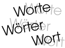 Worte, Wörter, Wort