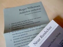 Für die Jubiläumsausgabe der Neuen Rundschau hat Roger Willemsen 13 Regeln für Schriftsteller zusammengestellt