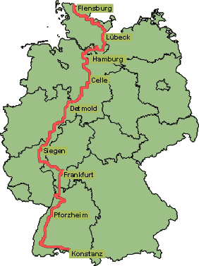 Der europäische Fernwanderweg E1