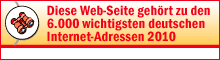 Diese Web-Seite gehört zu den 6.000 wichtigsten deutschen Internet-Adressen 2007