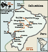 Karte von Ecuador - Klicken zum Vergrößern