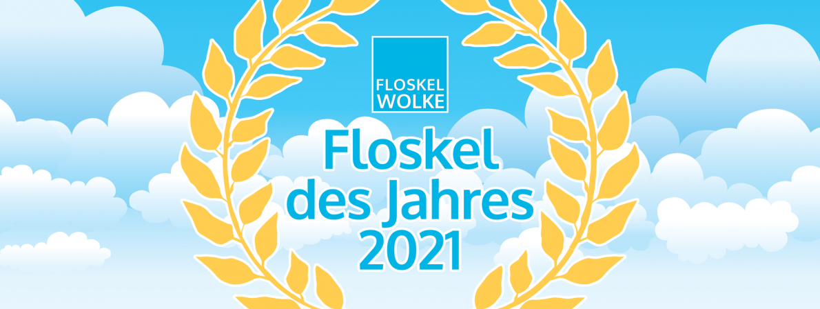 Logo zur »Floskel des Jahres 2021« (Quelle: floskelwolke.de)