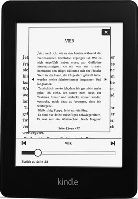 Kindle PageFlip: Während man zu einer anderen Seite springt, wird die ursprüngliche im Hintergrund angezeigt (Foto: Amazon)