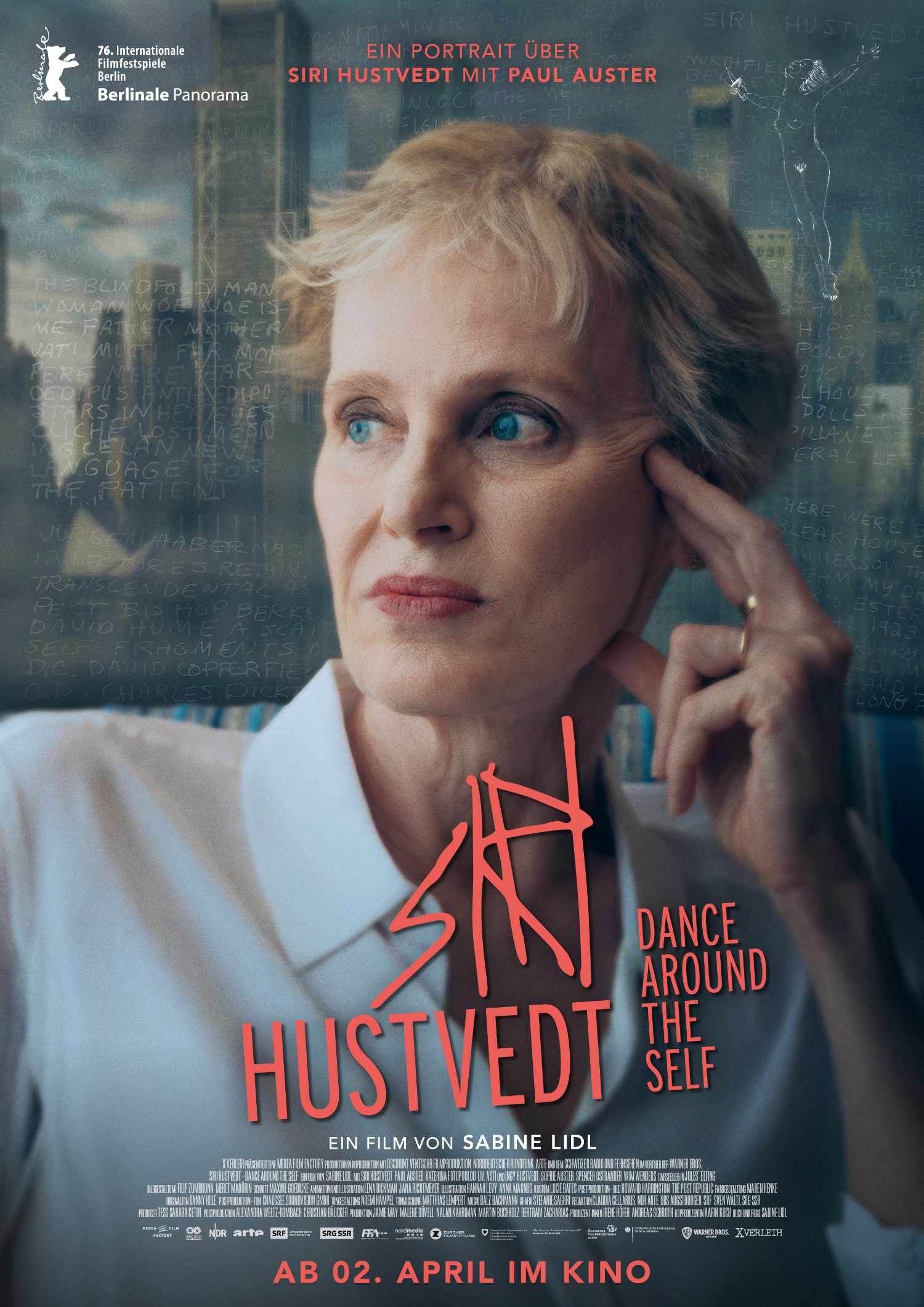 Filmplakat: Siri Hustvedt – Dance Around the Self. Ab 2. April 2026 im Kino (Foto: X Verleih)