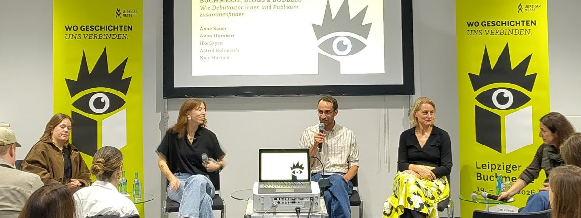 Anna Humbert (dtv), Autorin Anne Sauer, Kais Harrabi, Astrid Böhmisch und Ilke Sayan