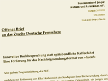 Brief an das ZDF