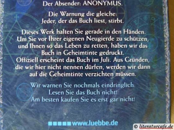 Buch ohne Staben: Das Cover