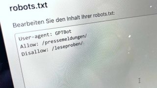 Urheberrecht: ChatGPT von eigenen Inhalten ausschließen