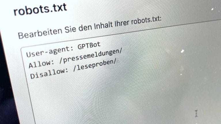 Urheberrecht: ChatGPT von eigenen Inhalten ausschließen