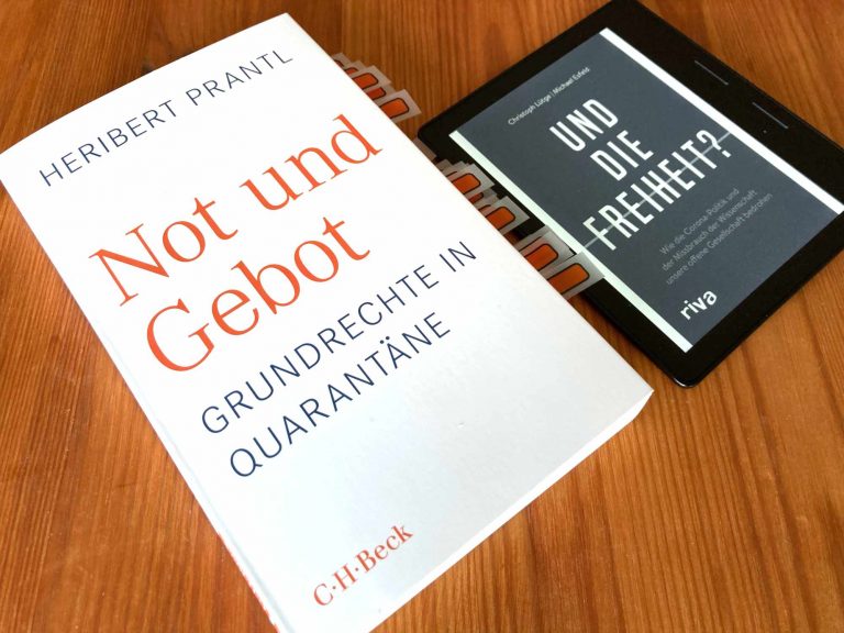 Corona, Freiheit, Angst und zwei Bücher