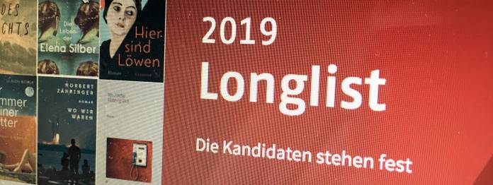 Deutscher Buchpreis 2019 - Die Longlist