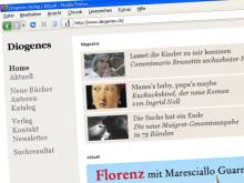 Fein geworden: Der Diogenes Verlag hat endlich eine neue Website