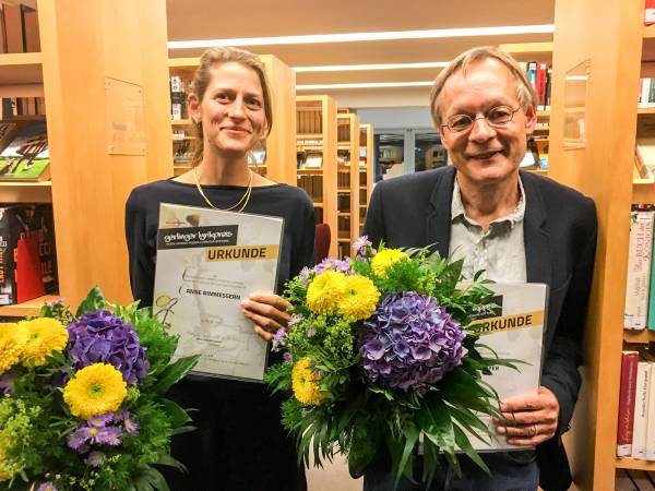 Gerlinger Lyrikpreis 2018 an Walle Sayer überreicht