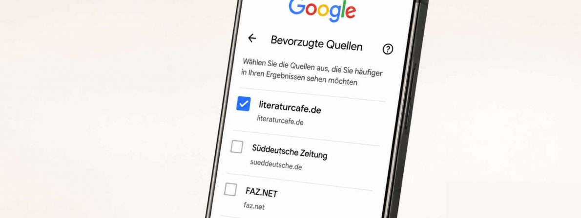literaturcafe.de als bevorzugte Quelle