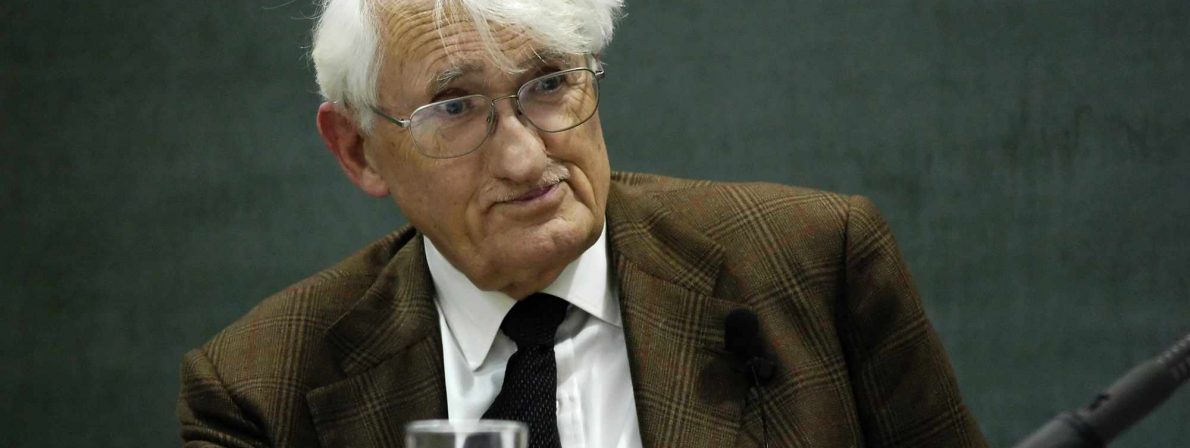 Jürgen Habermas bei einer Diskussion in der Hochschule für Philosophie München im Jahre 2008 (Foto: Wolfram Huke / Wikimedia Commons (CC BY-SA 3.0)
