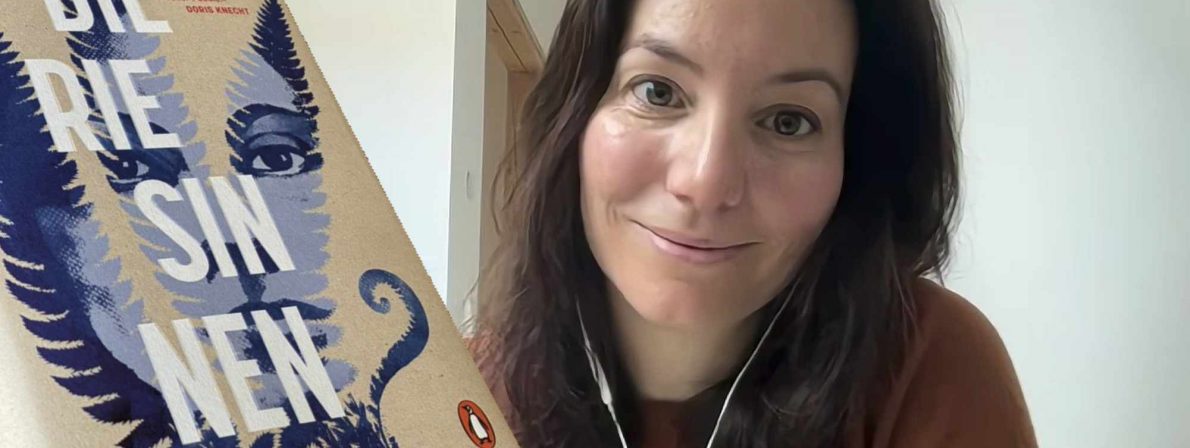 Autorin Hannah Häffner beim Podcast-Gespräch über ihren Roman »Die Riesinnen«