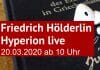 Buch »Hyperion« von Friedrich Hölderlin mit Kopfhörern (Foto: literaturcafe.de)