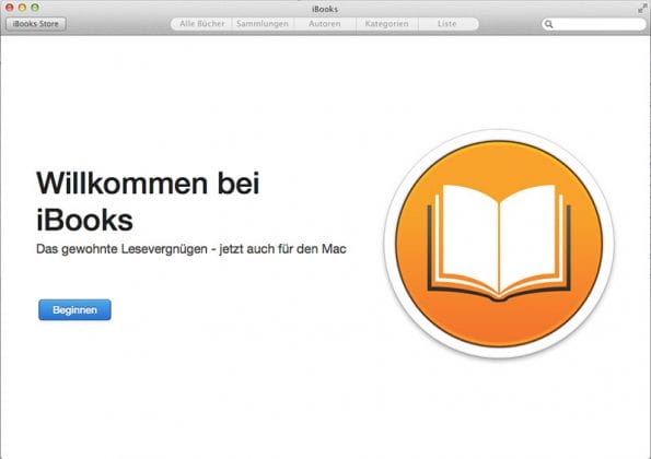 iBooks für Mac: Start