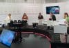 Die siebenköpfige Bachmannpreis-Jury im ORF-Studio am Morgen vor der Abstimmung über die Preise (Foto: Tischer)