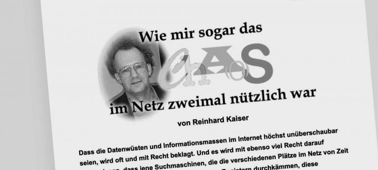 Der Mann mit dem Elektroarchiv – Ein Nachruf auf Reinhard Kaiser (1950–2025)