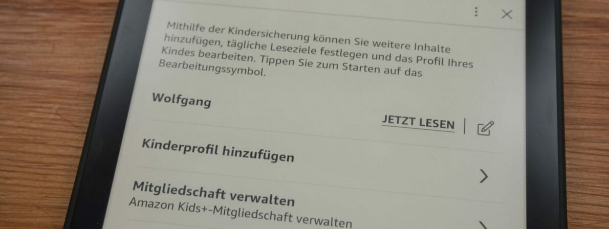 Alle Paperwhite-Varianten bieten eine Kindersicherung und Leseprofile für Kinder an. (Foto: literaturcafe.de)