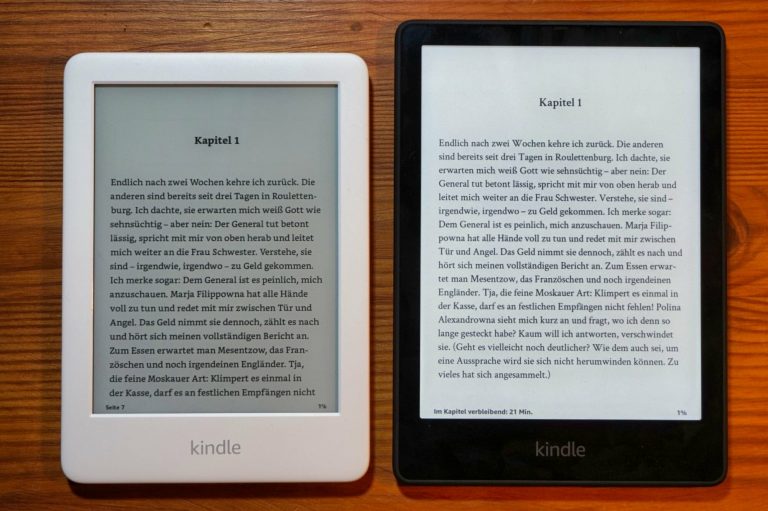 Kindle, Kindle Paperwhite 2019 und 2021 im Vergleich: Wozu die drei? [Update]