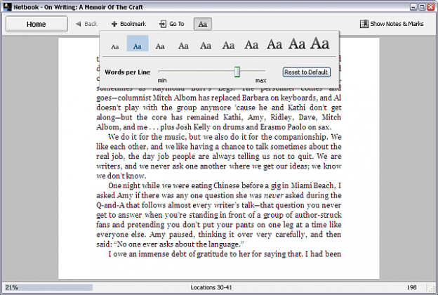 Kindle for PC: Die Oberfläche