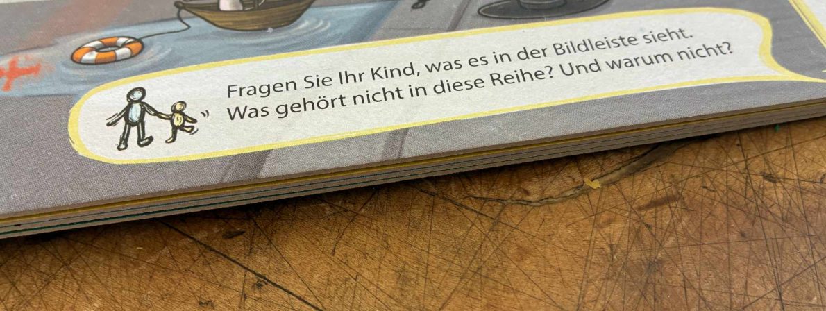 In den Lesestart-Büchern finden sich auch Tipps für Eltern, wie sie das Buch mit dem Kind zusammen lesen und entdecken.