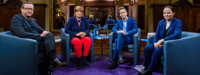 Matthias Brandt, Christine Westermann (Die Hose! Die Hose!), Volker Weidermann, Thea Dorn (Foto: ZDF/Svea Pietschmann)