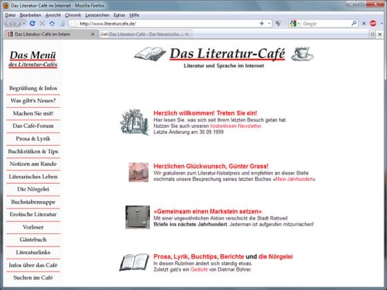 literaturcafe.de 1999