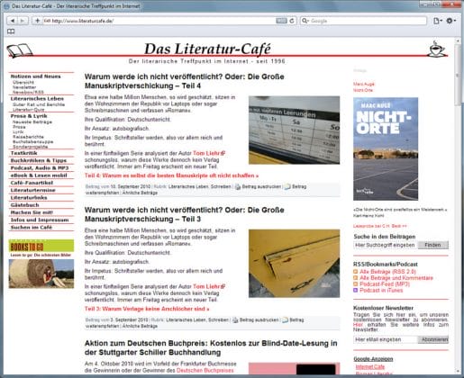 literaturcafe.de 2007