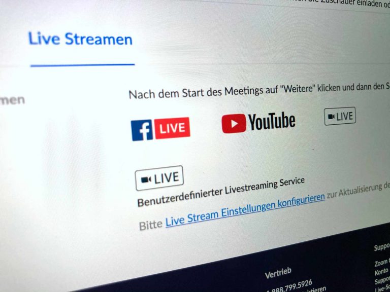 Tipp: Lesungen per Zoom live bei YouTube oder Facebook streamen