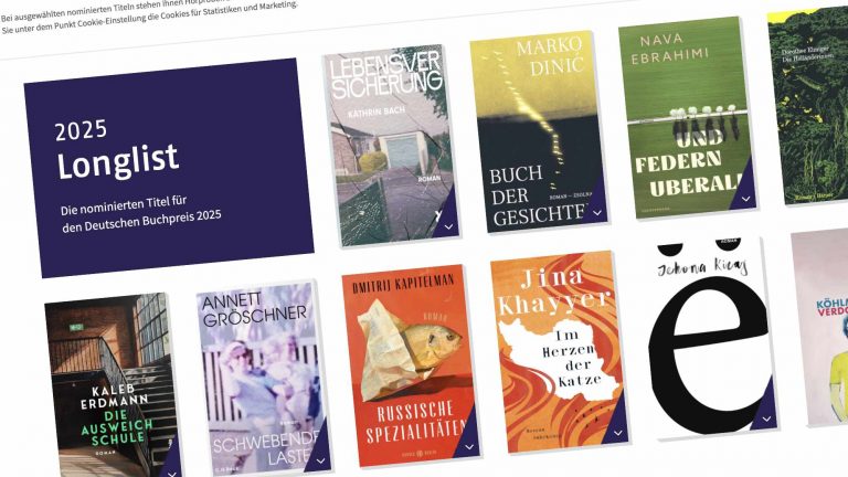 Longlist Deutscher Buchpreis 2025: Wer steht drauf und wer nicht