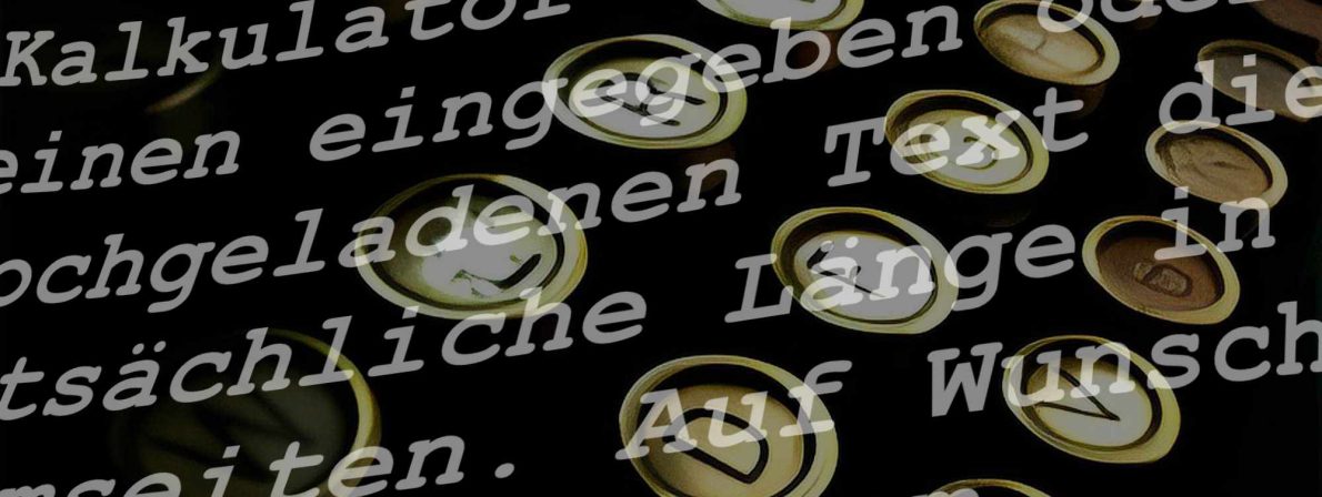 Unser Normseiten-Konverter wandelt Text ins Normseiten-Format um.