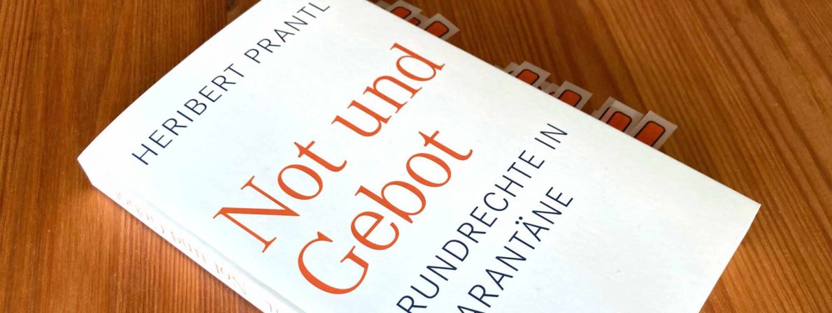 Heribert Prantl: »Not und Gebot« (C. H. Beck Verlag)