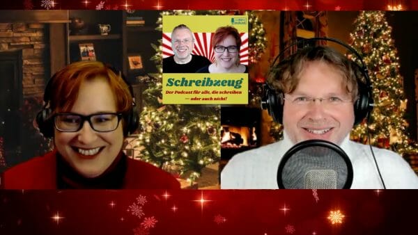 Diesmal auch im Bild und nicht nur im Podcast: Diana Hillebrand und Wolfgang Tischer präsentieren die schönsten Weihnachtsgeschichten in fünf Sätzen.