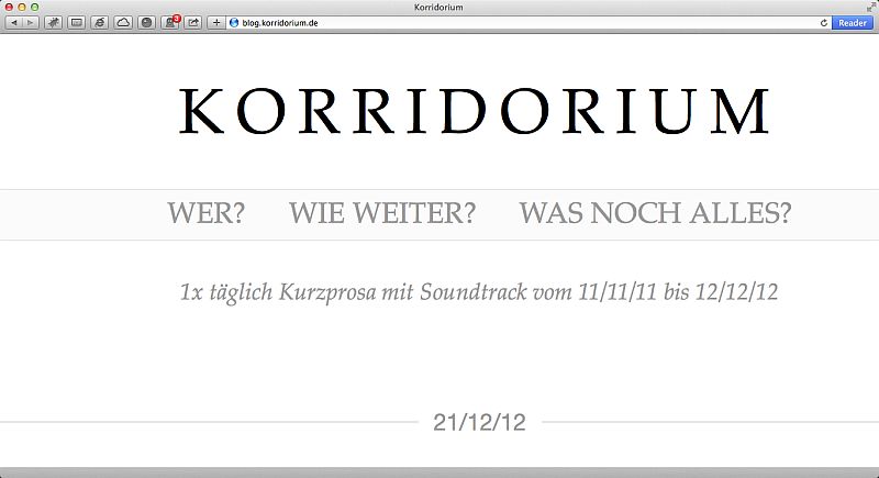 Das Korridorium von Cory dโOr