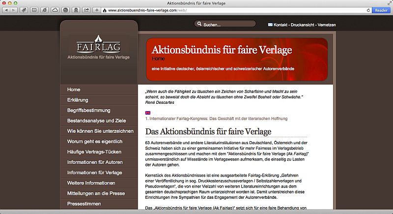 FAIRLAG - Aktionsbรผndnis fรผr faire Verlage