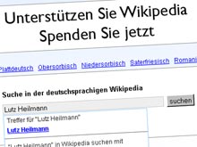 Wikipedia-Suche nach einem Politiker