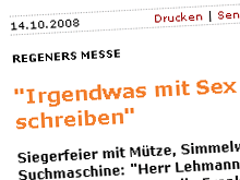 Regeners Messe im SPIEGEL Online