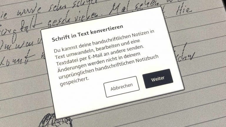 Noch ein Update für den Kindle Scribe: Handschrift als Text exportieren und bessere PDF-Bearbeitung