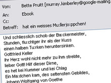 Dubiose Spam-Attacke mit klassischen Gedichten