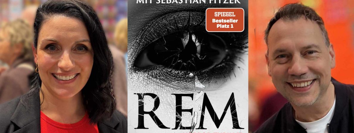 Annika Strauss, Cover REM, Sebastian Fitzek (Cover: Droemer Verlag, Personenfotos: Wolfgang Tischer)
