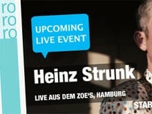 Heinz Strunk hat live im Internet gelesen