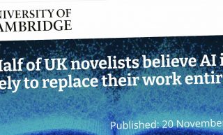 Mehr als die Hälfte der britischen Romanautoren fühlt sich von KI bedroht