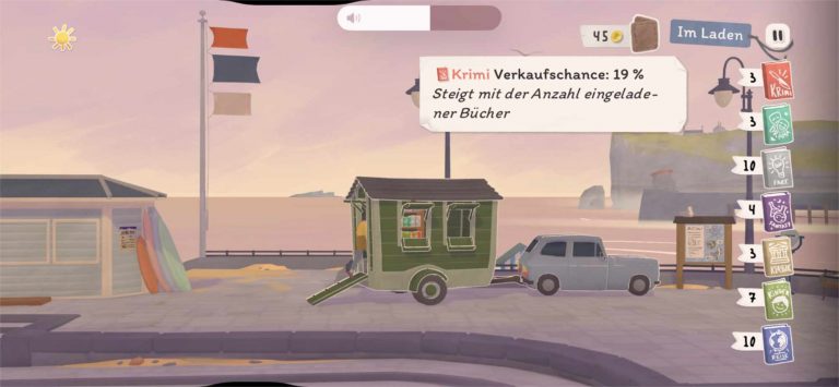 Spieletipp: Tiny Bookshop – Die eigene kleine Buchhandlung am Meer