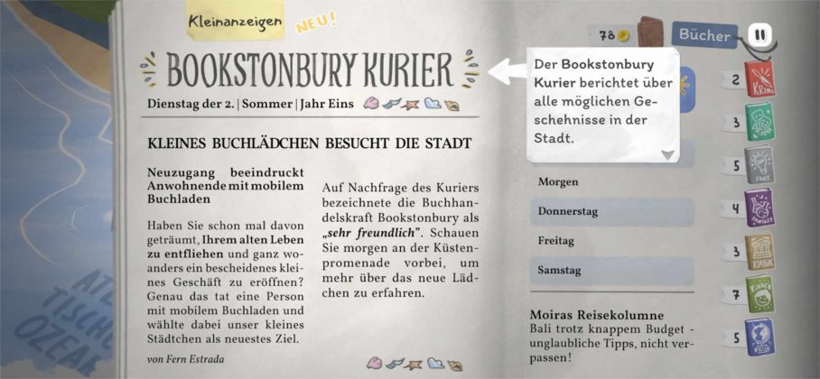 Tiny Bookshop &ndash; Die Zeitung